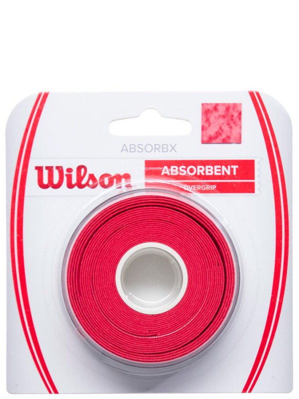 Wilson prekrivni Grip AbsorbX 3 pack - rdeč